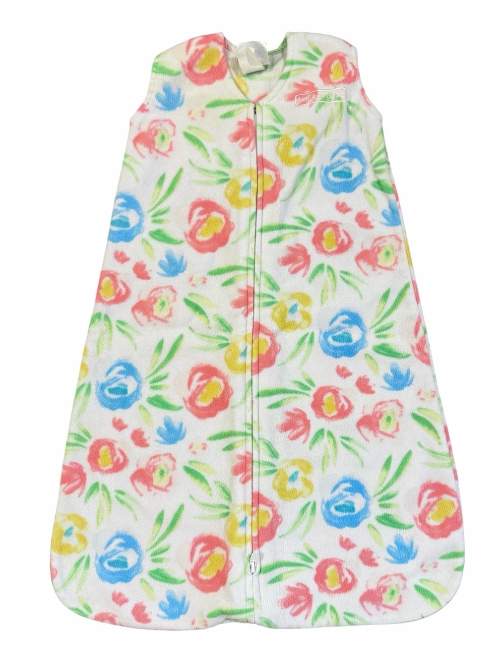 HALO SleepSack Wearable Blanket 0-6 Months Zipper Fleece Floral Multicolor
